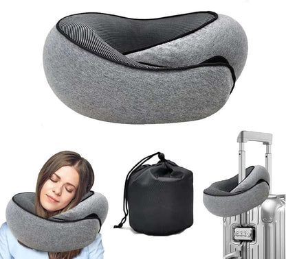 Travel Neck Pillow Memory Foam U-Shaped Hug Style