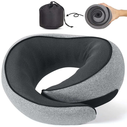 Travel Neck Pillow Memory Foam U-Shaped Hug Style