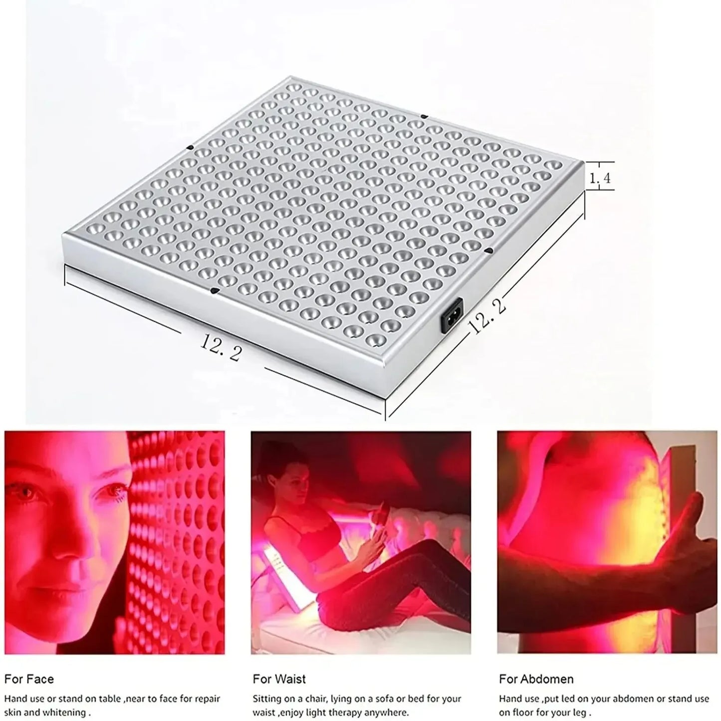 Red Light Therapy Panel - RLT Photobiomodulation to Boost Collagen & Relieve Pain