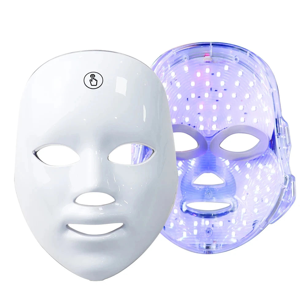 7 Color LED Beauty Mask - Acne Therapy, Wrinkle Reduction & Skin Renewal