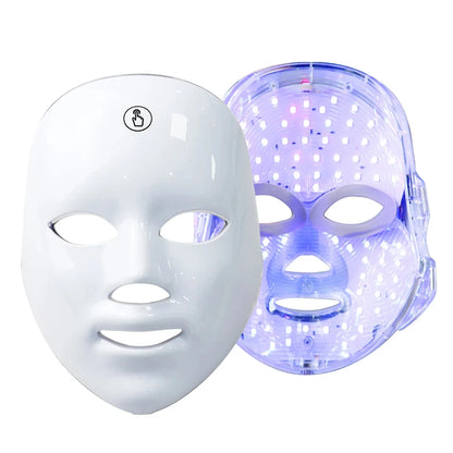 7 Color LED Beauty Mask - Acne Therapy, Wrinkle Reduction & Skin Renewal