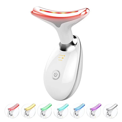 7 in 1 Colors Anti-Wrinkle Facial Massager & Neck Lift Device